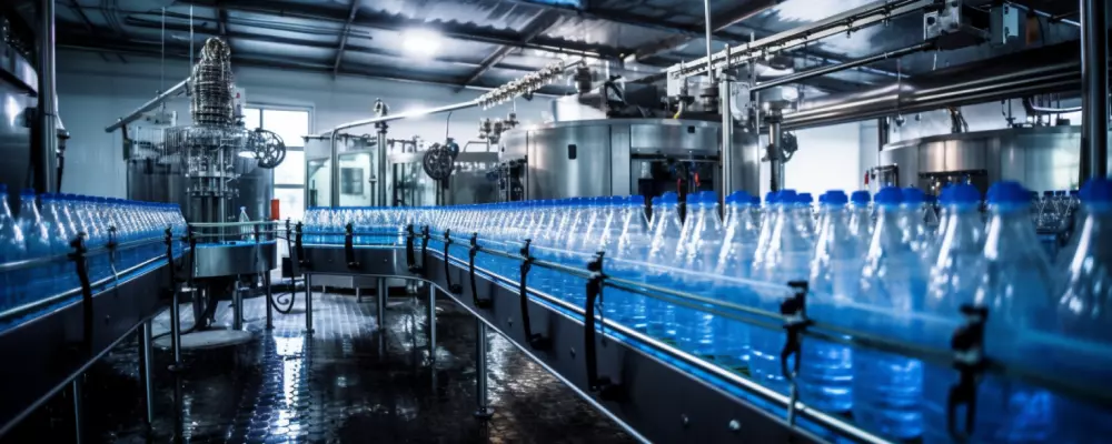 Water bottling line