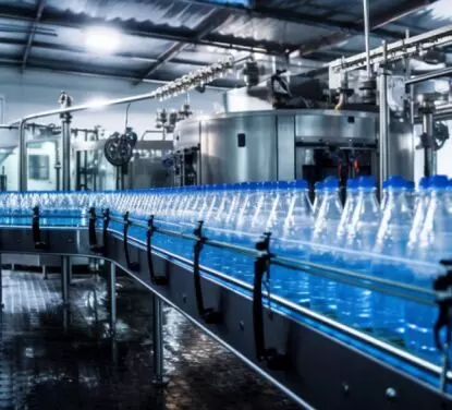 Water bottling line