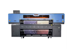 A printer with a device for sublimation printing on fabric