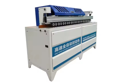 A machine for cutting a straight line of PVC panel furniture at an angle of 90 degrees