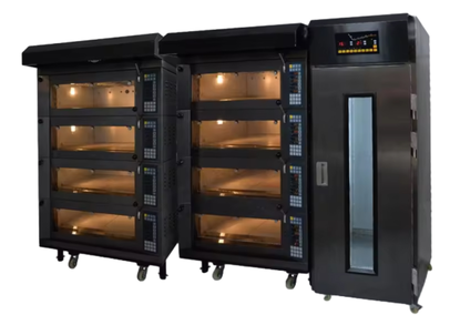 Stainless steel oven for baking bakery and confectionery products