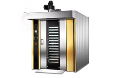 Rotary convection oven for tortillas and bread