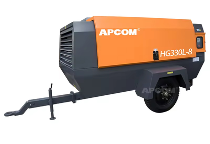 Portable screw air Compressor powered by diesel
