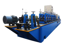 Automatic machine tool line for the production of stainless steel pipes and profiles