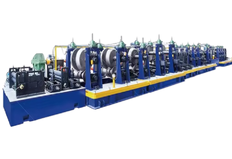 Pipe machine for the production of large diameter pipes