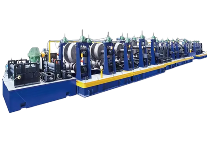 Pipe machine for the production of large diameter pipes