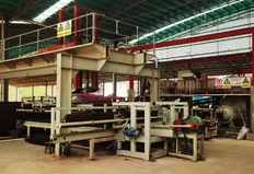 Automatic production line for fired bricks in a tunnel furnace
