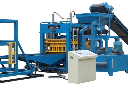 Machine for making concrete brick blocks