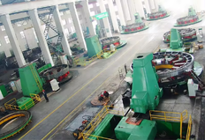 Cement plant with cement processing equipment