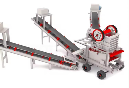 Crushing machine for stone, marble, granite, quartz