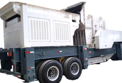Mobile Stone Crusher with Impact Action and Vibrating Screen