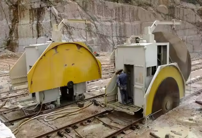 Stone cutter with double blade Stone cutter with double blade
