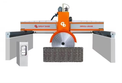 A bridge saw for granite A bridge saw for granite