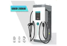 Fast charging station for electric vehicles with CCS2 connector