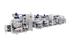 Multifunctional line for the production of jelly, marmalade