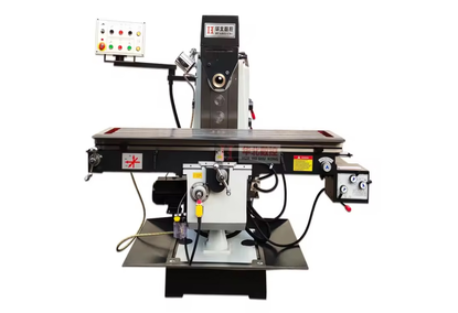 Milling machine with vertical lifting of the table