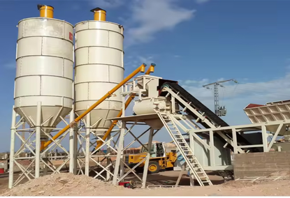 Mobile concrete plant at 25 m Mobile concrete plant at 25 m