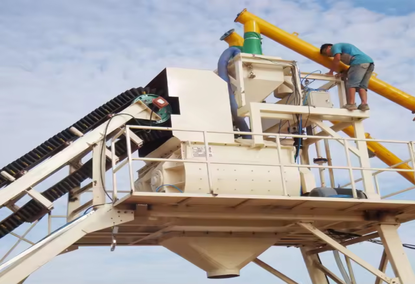 Mobile concrete plant at 25 m Mobile concrete plant at 25 m
