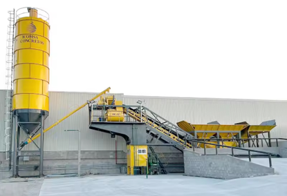 Mobile automatic concrete mixing plant 25-120 m/h. Mobile automatic concrete mixing plant 25-120 m/h.