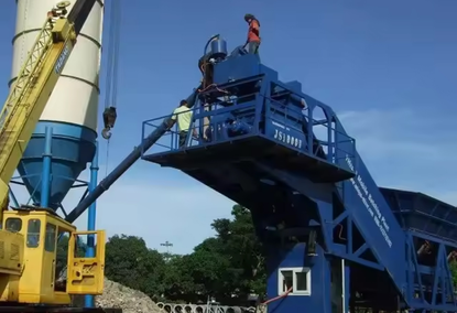 Mobile small concrete installation Mobile small concrete installation