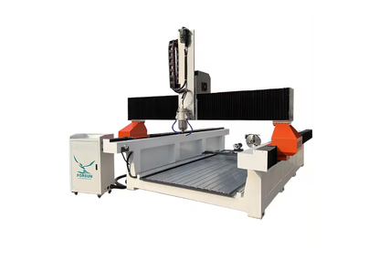 CNC machine for cutting stone, tile, wood, granite and marble by water jet method