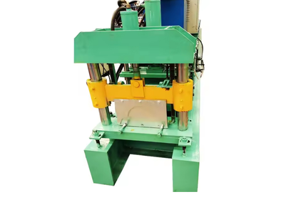 Machine for profiling steel ridge tiles