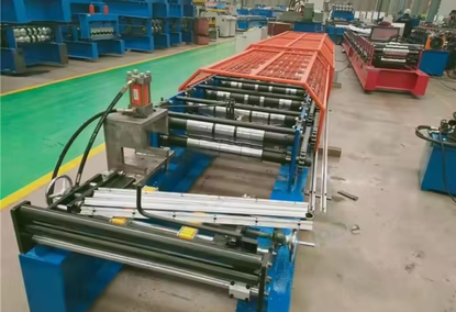 Machine for the production of sheet profiles, latches, nails and roof panels