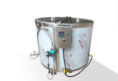 A tank for mixing and melting chocolate A tank for mixing and melting chocolate