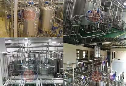 Milk, yogurt, ice cream production line