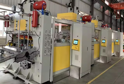 Production line for the manufacture of food cans Production line for the manufacture of food cans