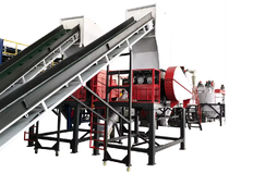 Electronic waste and plastic recycling plant