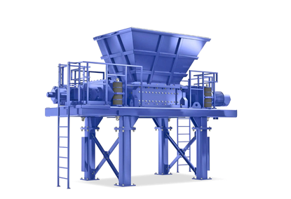 Shredder for recycling scrap metal and car bodies Shredder for recycling scrap metal and car bodies