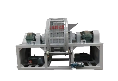 Two-shaft metal processing shredder