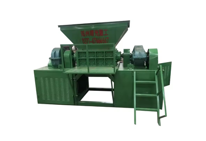 Two-shaft metal processing shredder