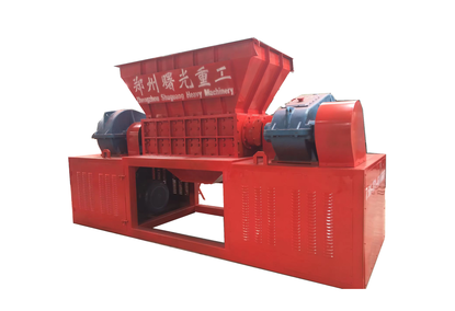 Two-shaft metal processing shredder