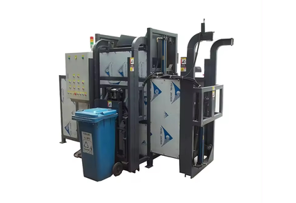 A machine for processing food waste into organic fertilizers