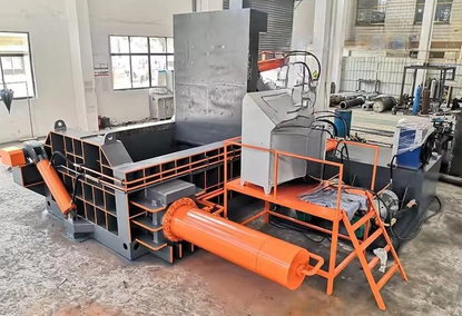 Scrap metal recycling press