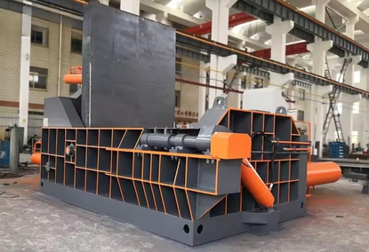 Scrap metal recycling press