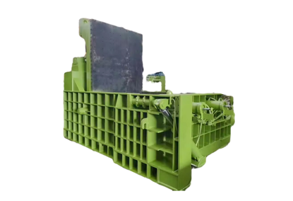 Hydraulic compactor press for scrap iron processing