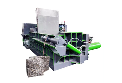 Thick metal briquetting press