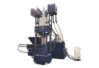 High-performance metal chip briquetting press