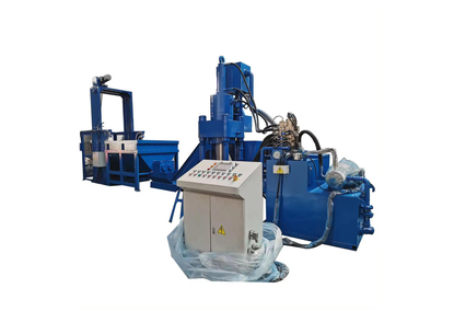 High-performance metal chip briquetting press