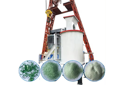 Glass Recycling and Crushing Machine