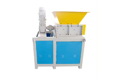Mini shredder for recycling wire, plastic and glass