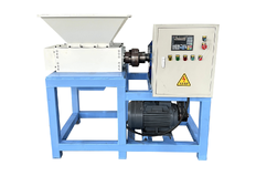 Two-shaft shredder for recycling tires, metal, glass, plastic, wood and paper