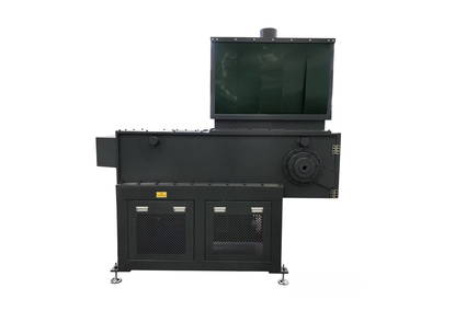 Mini industrial two-shaft shredder for processing wood, biomass, textiles and glass
