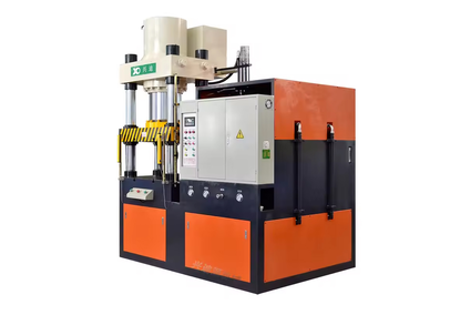 Hot and cold forging press for the manufacture of aluminum cans Hot and cold forging press for the manufacture of aluminum cans