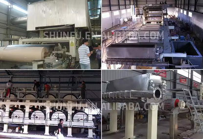 Cardboard box recycling and kraft paper production Machine