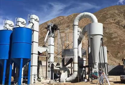A gold mining mill