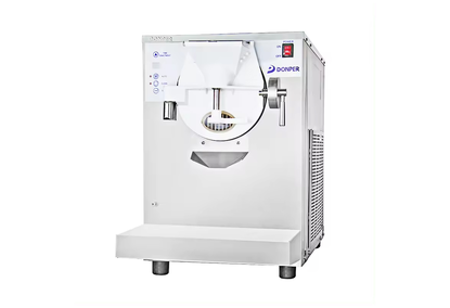 A machine for the production of solid ice cream A machine for the production of solid ice cream
